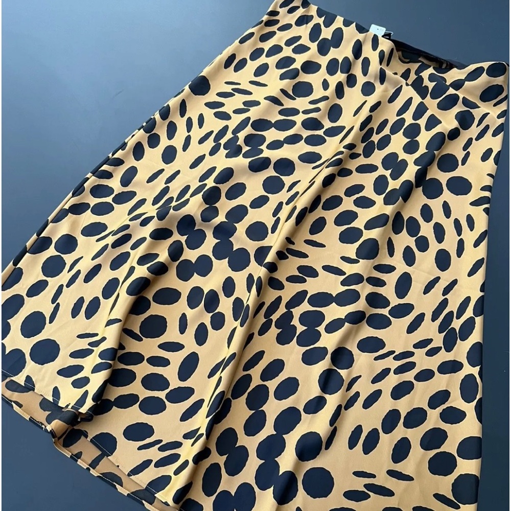 J crew animal print skirt, NWT L